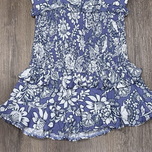 Hello Molly Dress Womens Small US 4 Floral Ruffle Smocked Party Mini NEW - Picture 12 of 14